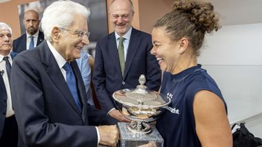 Mattarella A Roma: Presente Alla Finale Del Tennis Femminile