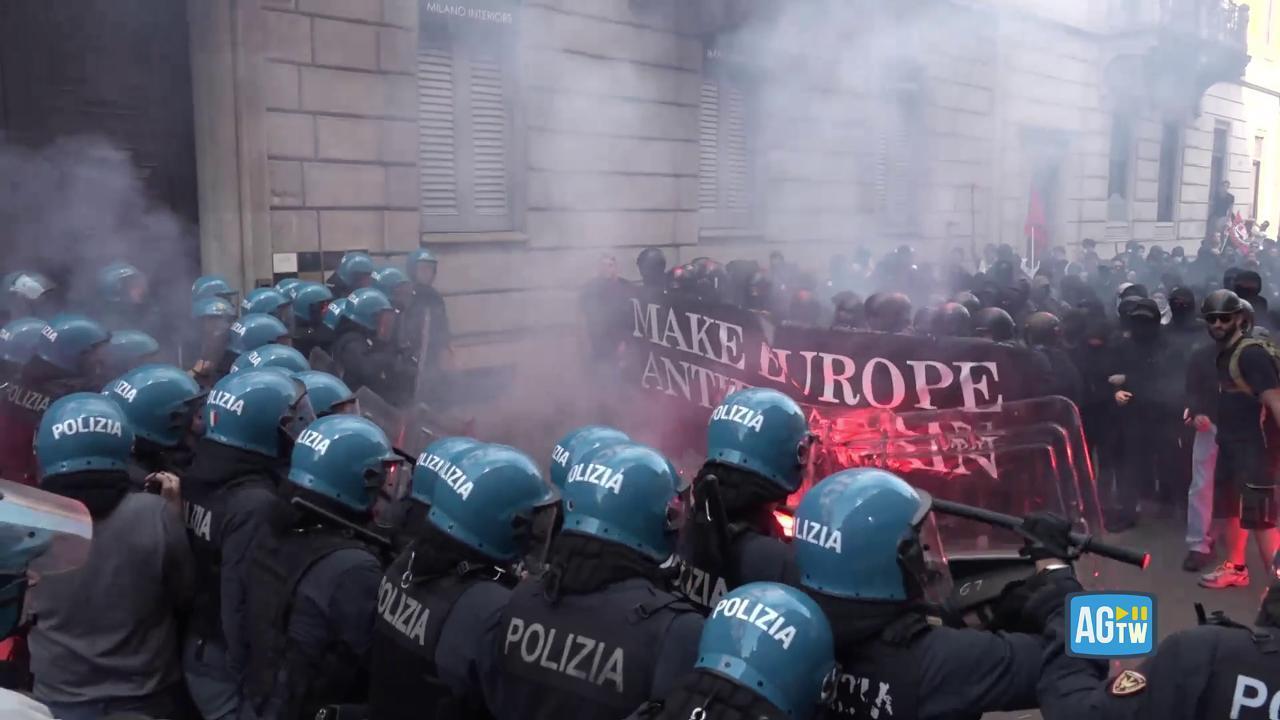 Milano: Scontri Al Summit Sulla Remigrazione, Lacrimogeni E Cariche